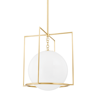 Frankie Pendant in Aged Brass Finish