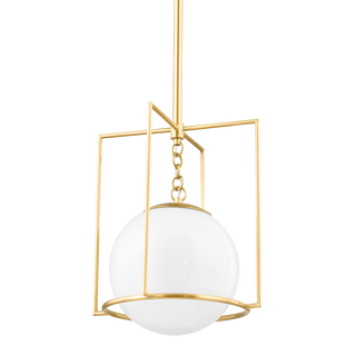 Frankie Pendant in Aged Brass Finish