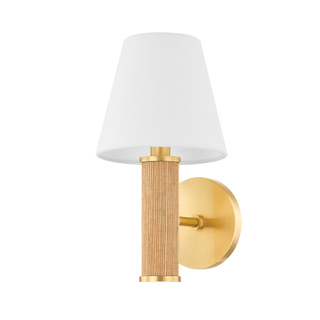 AMABELLA Wall Sconce in Aged Brass Finish