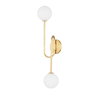 Zani Wall Sconce in Aged Brass Finish