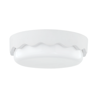 Wave Flush Mount in CERAMIC MATTE WHITE Finish