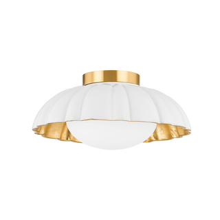 PENELOPE Flush Mount in Aged Brass Finish