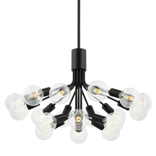 DREA Chandelier in Soft Black Finish