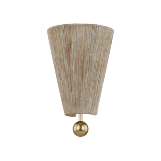 SONG Wall Sconce in AGED BRASS Finish