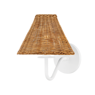 Issa Wall Sconce in TEXTURED WHITE Finish