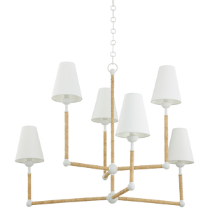Mariana Chandelier in TEXTURED WHITE Finish