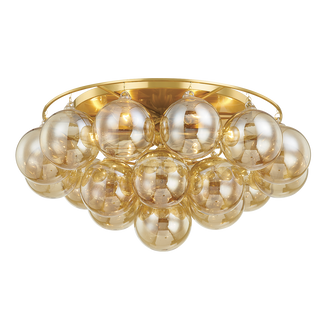 Mimi Flush Mount in Aged Brass Finish