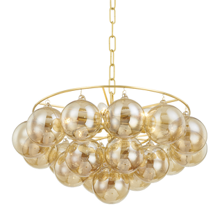 Mimi Chandelier in Aged Brass Finish