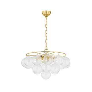 MIMI Chandelier in AGED BRASS Finish