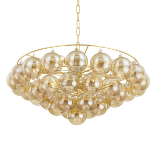 Mimi Chandelier in Aged Brass Finish