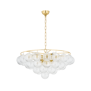 MIMI Chandelier in AGED BRASS Finish