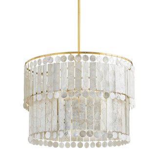 Melisa Chandelier in Aged Brass Finish