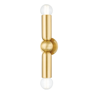 LOLLY Wall Sconce in Aged Brass Finish