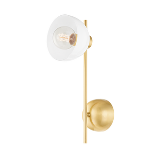 BELLE Wall Sconce in Aged Brass Finish