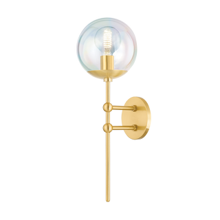 OPHELIA Wall Sconce in Aged Brass Finish