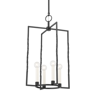 ADELAIDE Lantern in TEXTURED BLACK Finish