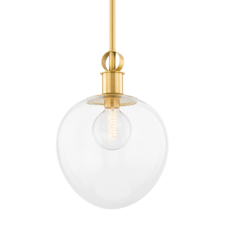 ANNA Pendant in Aged Brass Finish
