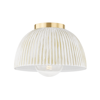 ELOISE Flush Mount in Aged Brass Finish