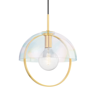 MERIAH Pendant in Aged Brass Finish