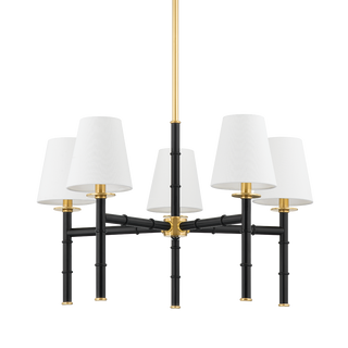 BANYAN Chandelier in Aged Brass Finish