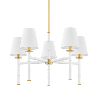 BANYAN Chandelier in Aged Brass Finish