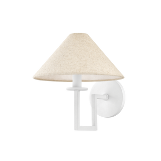 GLADWYNE Wall Sconce in TEXTURED WHITE Finish