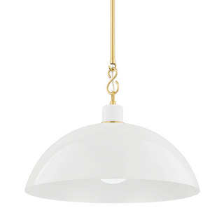 CAMILLE Pendant in Aged Brass Finish
