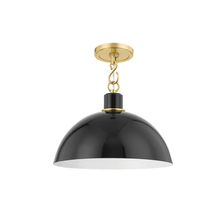CAMILLE Pendant in Aged Brass Finish