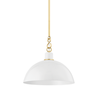 CAMILLE Pendant in Aged Brass Finish