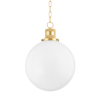 BEVERLY Pendant in Aged Brass Finish