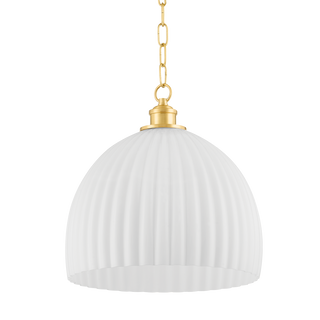 HILLARY Pendant in Aged Brass Finish