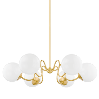 HAVANA Chandelier in Aged Brass Finish