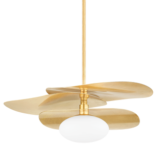 ALLIDA Pendant in Vintage Gold Leaf Finish