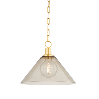 ANNIEBEE Pendant in Aged Brass Finish