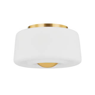 CIELA Flush Mount in Aged Brass Finish