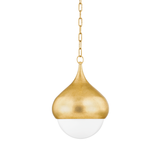 LUCIEL PENDANT in Vintage Gold Leaf Finish