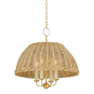 ARWEN Chandelier in Aged Brass Finish