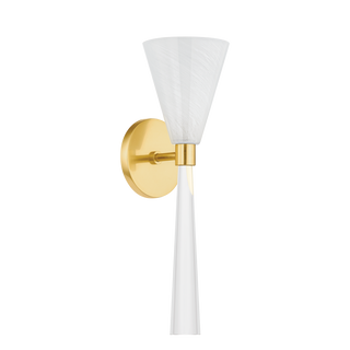 AMARA Wall Sconce in Aged Brass Finish