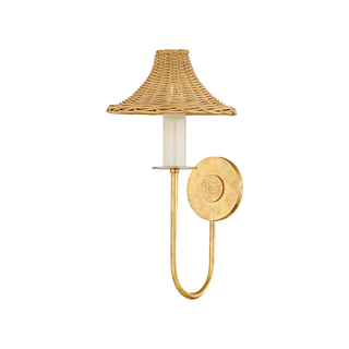 TWILA Wall Sconce in Vintage Gold Leaf Finish