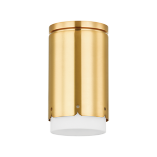 ASA Flush Mount in Aged Brass Finish