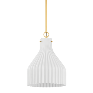 CORINTHIA PENDANT in Aged Brass Finish