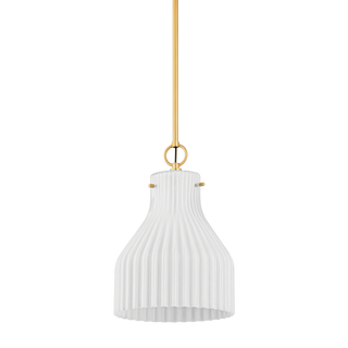 CORINTHIA PENDANT in Aged Brass Finish