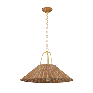 Davida PENDANT in Aged Brass Finish