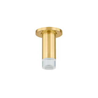 CLAUDIE FLUSH MOUNT in AGED BRASS Finish