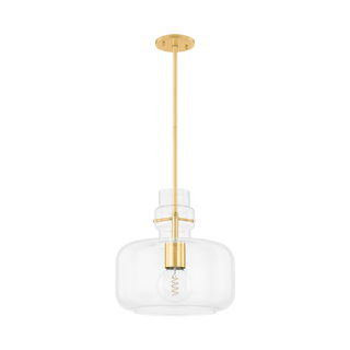 LUMI PENDANT in AGED BRASS Finish