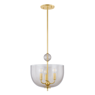ARIANNE Lantern in AGED BRASS Finish