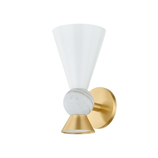 MONA Wall Sconce in AGED BRASS Finish