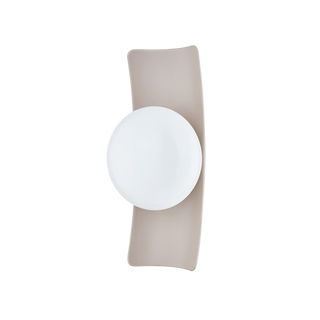 TERRA WALL SCONCE in AGED BRASS/CERAMIC ANTIQUE IVORY Finish