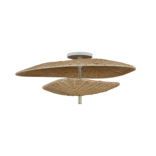 MARIGOLD Semi Flush in AGED BRASS Finish