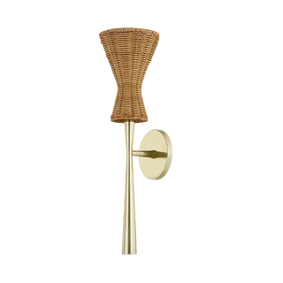 HONEY WALL SCONCE in AGED BRASS Finish